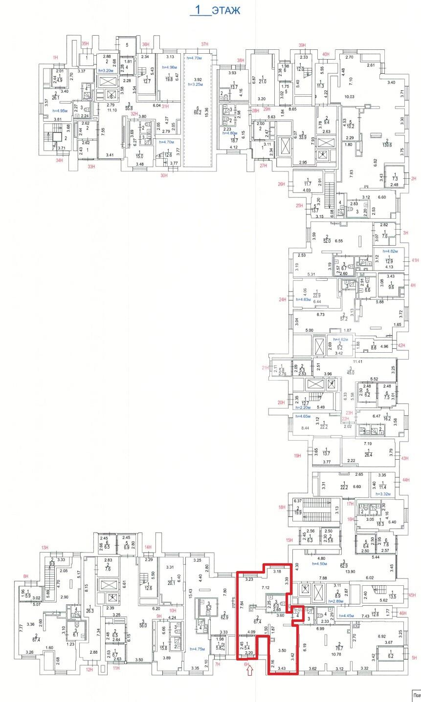 ГП16969314.Нежилое помещение.План этажа (поэтажный) с указанием границ реализуемого объекта.jpg